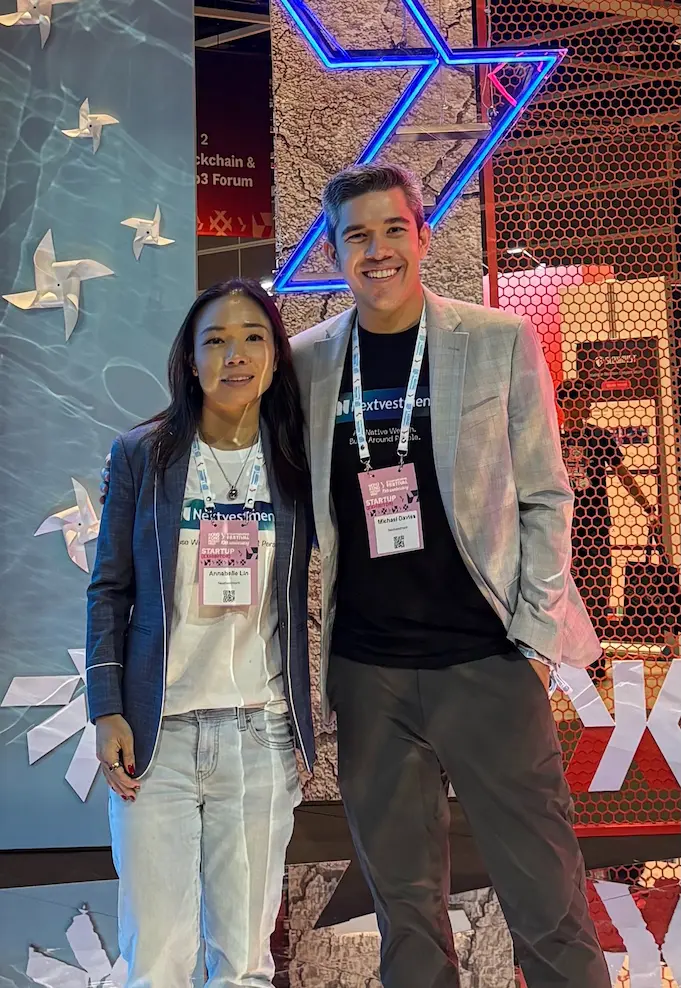 Annabelle Lin and Michael Davies at Hong Kong Fintech Week